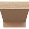 Ekena Millwork 4in. W x 4in. H x 36in. L Clemmons Woodgrain TimberThane Rafter Tail, Primed Tan RFTUR04X04X36CLERCPR - alternate 3